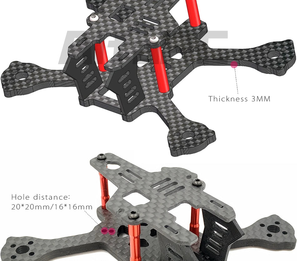 AlfaRC Quark96 2inch FPV Racing Quadcopter Frame Kit RC Drone Support Runcam/FOXEER/CADDX.US  Micro Series F3 F4 2030 2045 2035